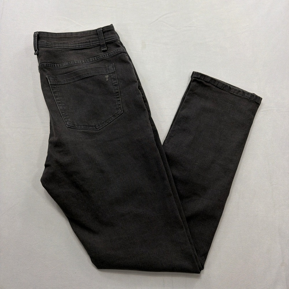 tpj Jeans Slim Thick Stretch Denim 5-Pocket Pants Grey Mens 34 x 34